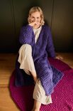 Lana Grossa MANTEL IM QUERRIPPENPATENTMUSTER Lala Berlin Lovely Cotton