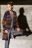 Lana Grossa SCHALJACKE IN LÄNGS- UND QUERRIPPEN Cinque Multi