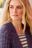 Lana Grossa RAGLANKURZJACKE IM HALBPATENTMUSTER Silkhair/Linarte