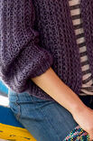 Lana Grossa RAGLANKURZJACKE IM HALBPATENTMUSTER Silkhair/Linarte