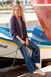 Lana Grossa RAGLANKURZJACKE IM HALBPATENTMUSTER Silkhair/Linarte
