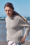 Lana Grossa PULLI GLATT RECHTS MIT ZOPFMITTEN Brigitte No. 2