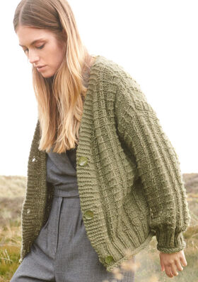 JACKE IM RIPPENSTRUKTURMUSTER Lala Berlin Lovely Cotton von Lana Grossa