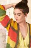 Lana Grossa HÄKELJACKE MIT STRICKBLENDEN Brigitte No. 2/Lala Berlin Shiny