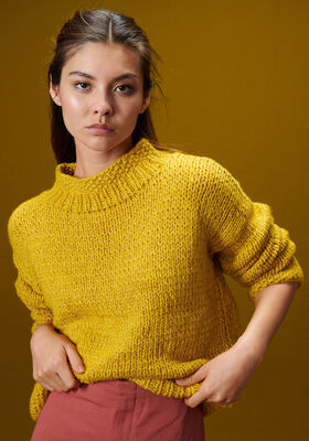 PULLI MIT PERLMUSTER/RIPPENBUND Lala Berlin Lovely Cotton & Brillino von Lana Grossa