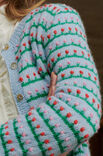 Lana Grossa JACKE IM BLUMENMUSTER Ecopuno