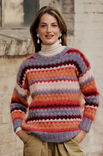 Lana Grossa PULLOVER IM VERSETZTEN RIPPENHEBEMASCHENMUSTER Brigitte No. 3
