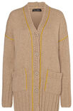 Lana Grossa CARDIGAN GLATT RECHTS MIT AUFGEHÄKELTEN KETTMASCHEN Lala Berlin Lovely Cotton