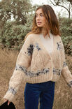 Lana Grossa JACKE MIT JACQUARD- UND AJOURMUSTERBORDÜREN Alpaca Moda & Lala Berlin Brushy
