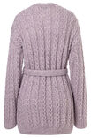 Lana Grossa JACKE IM ZOPFMUSTER Natural Alpaca Pelo
