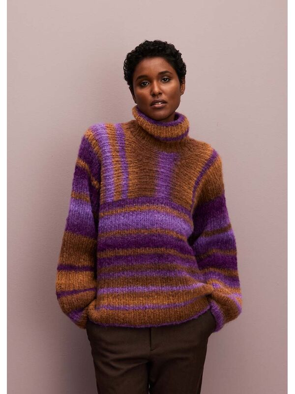 Lana Grossa PULLOVER IN LÄNGS- UND QUERRIPPEN Gigante