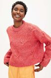 Lana Grossa PULLOVER MIT VERSETZTEM ZOPFMUSTER Twinny