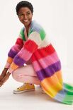 Lana Grossa MANTEL GLATT RECHTS IN BLOCKSTREIFEN Mohair Moda