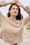 Lana Grossa PULLOVER MIT ZOPFMUSTER UND RUNDPASSE Setosa
