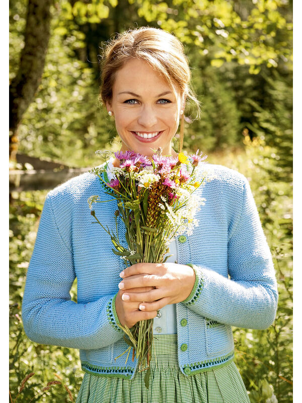 Lana Grossa DAMENJACKE MIT JACQUARDBORDÜRE  Cool Wool Big