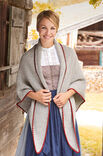 Lana Grossa DREIECKSTUCH KRAUS RECHTS MIT PICOTRÄNDERN Meilenweit 6-fach/Cool Wool Big