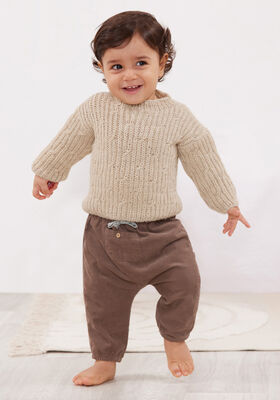 PULLOVER Natural Alpaca Pelo von Lana Grossa