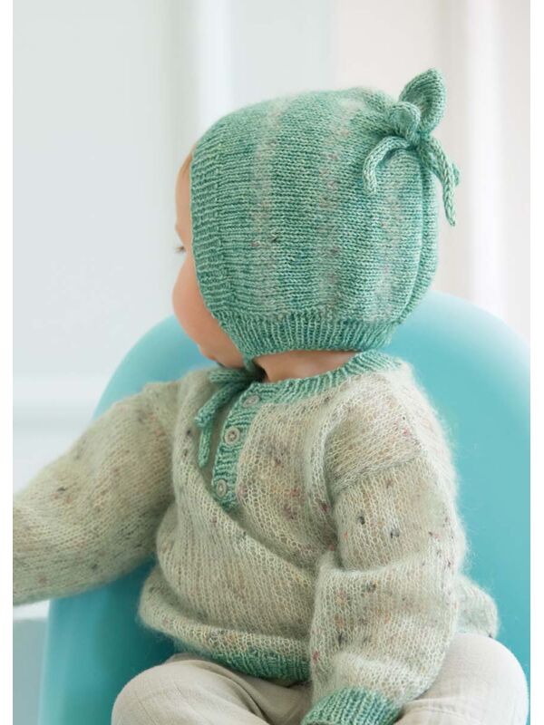 Lana Grossa MÜTZE Natural Superkid Tweed & Ecopuno