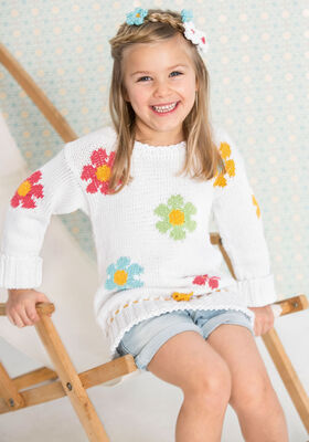 PULLOVER und BLUMEN Organico von Lana Grossa
