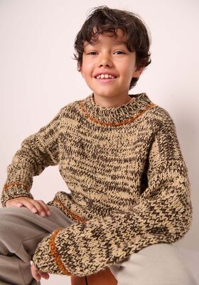 MELIERTER PULLOVER Ecopuno & Cool Merino & Cool Merino Big von Lana Grossa