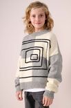 Lana Grossa KARO-PULLOVER Cool Merino