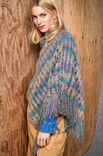 Lana Grossa HÄKELPONCHO MIT FRANSEN Cashmere 16 Fine Degradé