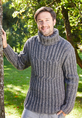 HERRENPULLOVER Landlust Winterwolle von Lana Grossa