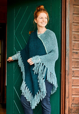 PONCHO Landlust Winterwolle von Lana Grossa