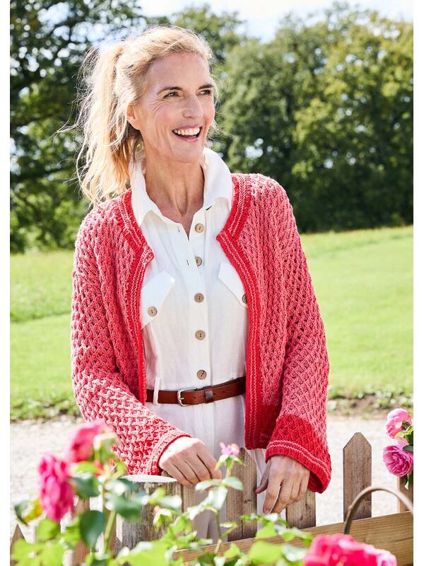 Lana Grossa AJOUR-JACKE Landlust-Baumwolle
