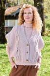 Lana Grossa WESTE MIT ZOPFMUSTER Landlust Soft Tweed 90