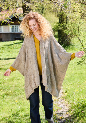 PONCHO Landlust Soft Tweed 90 von Lana Grossa
