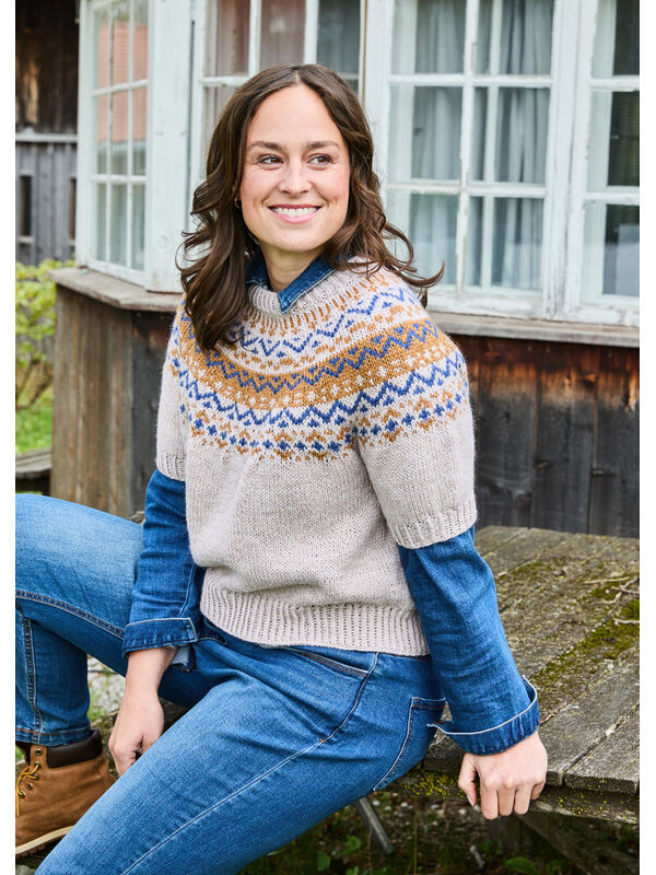 Lana Grossa KURZARMPULLOVER Landlust Naturwolle