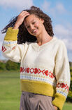 Lana Grossa V-PULLOVER Landlust Naturwolle