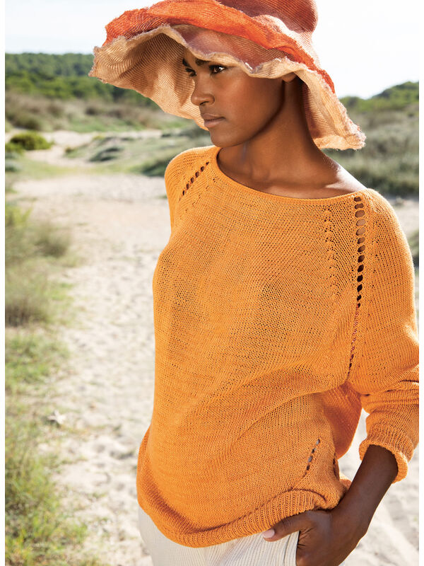 Lana Grossa RAGLANPULLOVER Solo Lino