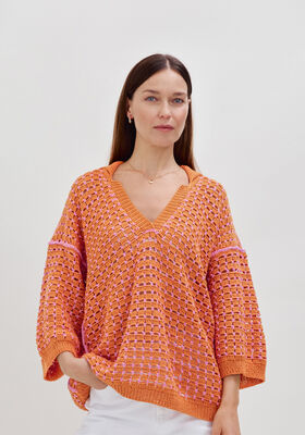 ANGELINA CROCHET SWEATER Landlust Baumwolle von Lana Grossa