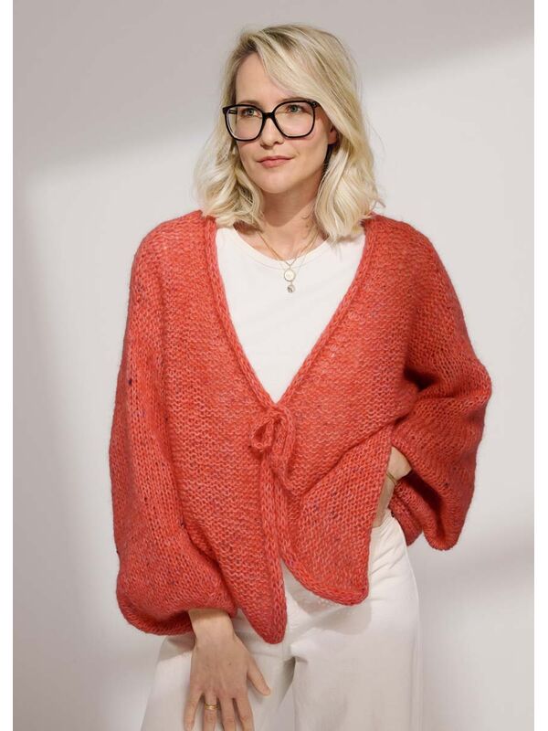 Lana Grossa LETTER SWEATER Soffio & Natural Superkid Tweed