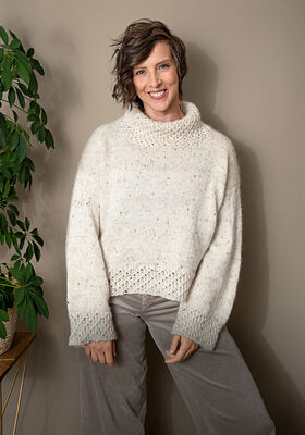 MIDNIGHT DRIVE Merino Uno & Natural Superkid Tweed von Lana Grossa