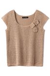 Lana Grossa TOP IN VERSETZTEN STÄBCHEN Alta Moda Cotolana