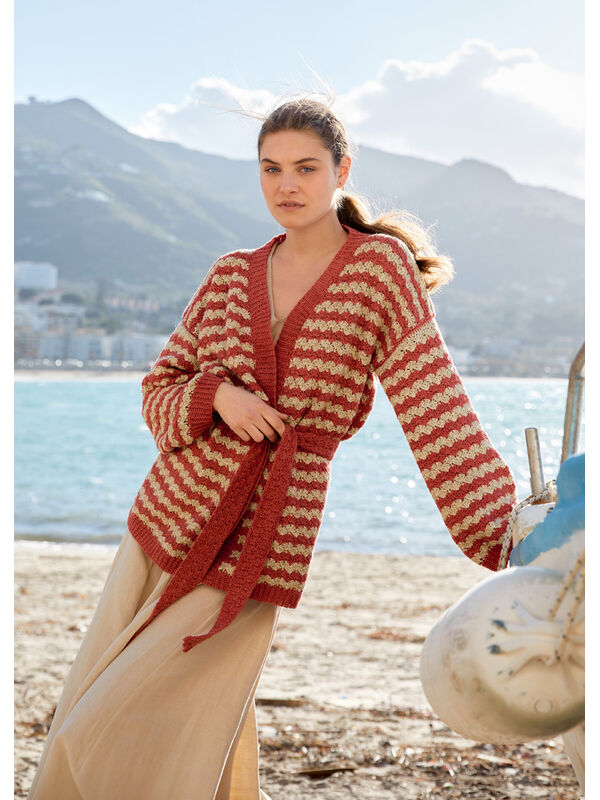 Lana Grossa JACKE IM MUSCHELMUSTER Diversa