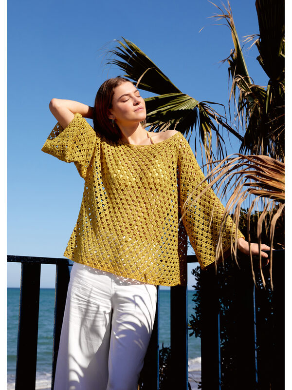 Lana Grossa PULLOVER IM STÄBCHEN-LOCHMUSTER Diversa