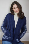 Lana Grossa JACKE MIT EINSTRICKMUSTER Setasuri Big & Cool Merino Big
