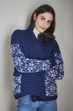 Lana Grossa JACKE MIT EINSTRICKMUSTER Setasuri Big & Cool Merino Big