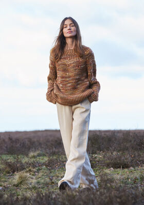 PULLOVER MIT RUNDPASSE Cool Merino Big Color von Lana Grossa