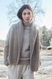Lana Grossa SCHALKRAGEN-CARDIGAN Cool Merino Big
