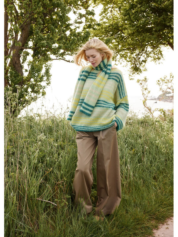 Lana Grossa OVERSIZEPULLOVER Cool Wool Lace & Silkhair