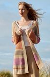 Lana Grossa LONGCARDIGAN IM FALSCHEN PATENTMUSTER Solo Lino