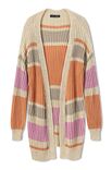 Lana Grossa LONGCARDIGAN IM FALSCHEN PATENTMUSTER Solo Lino