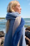 Lana Grossa DIAGONALER SCHAL Natural Superkid Tweed
