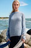 Lana Grossa DIAGONALER SCHAL Natural Superkid Tweed