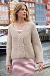 Lana Grossa JACKE IM RATTANMUSTER Natural Alpaca Pelo